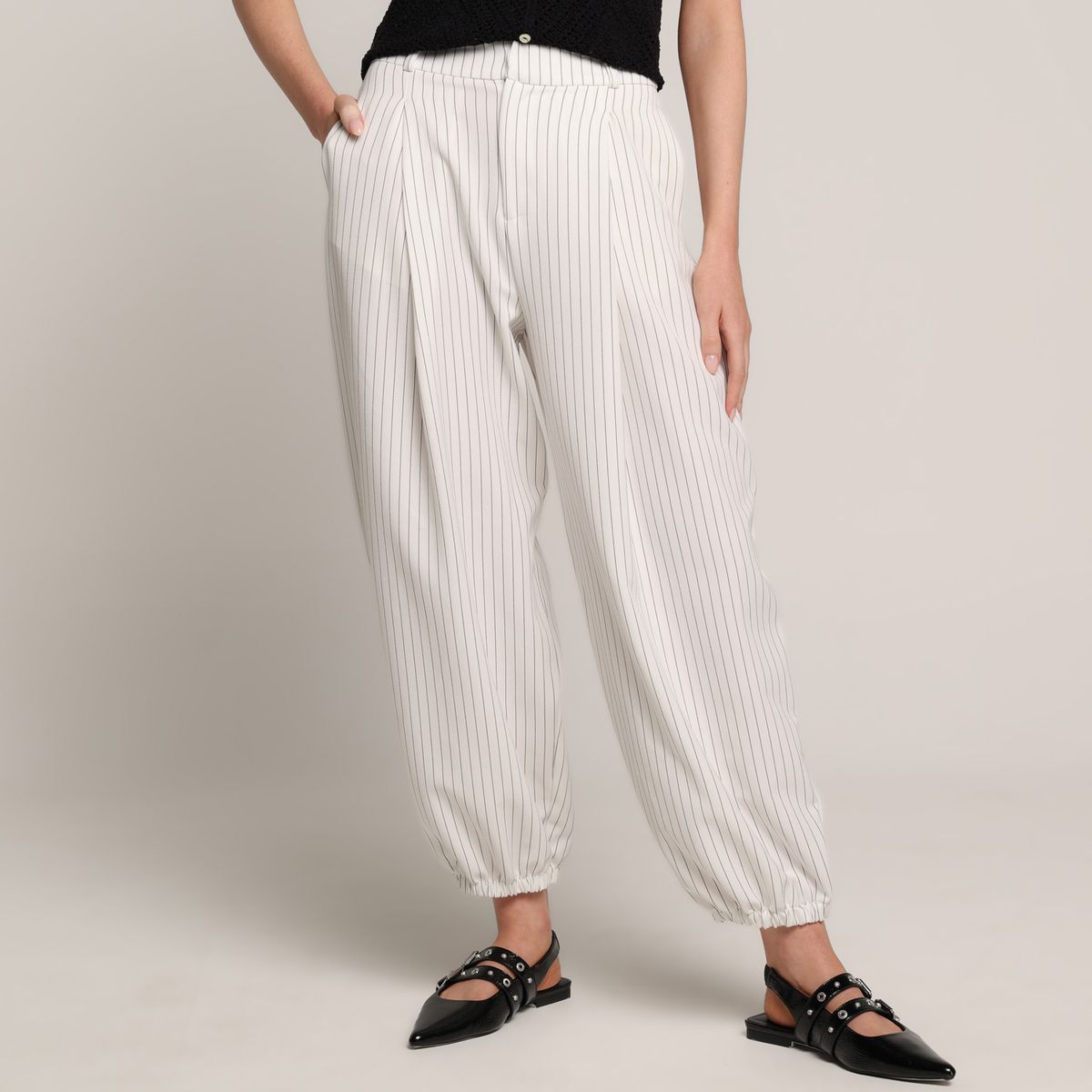 BASEMENT - Pantalón Balloon Mujer Tiro alto Basement 