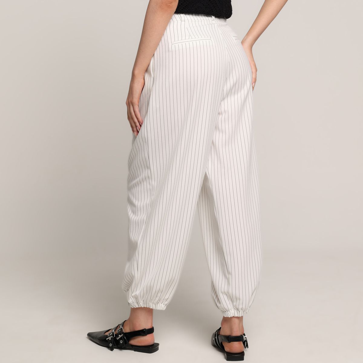 BASEMENT - Pantalón Balloon Mujer Tiro alto Basement 