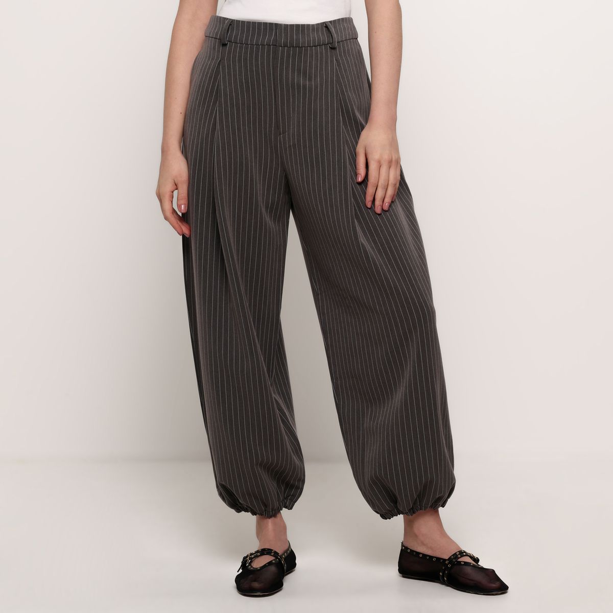 BASEMENT - Pantalón Balloon Mujer Tiro alto Basement 