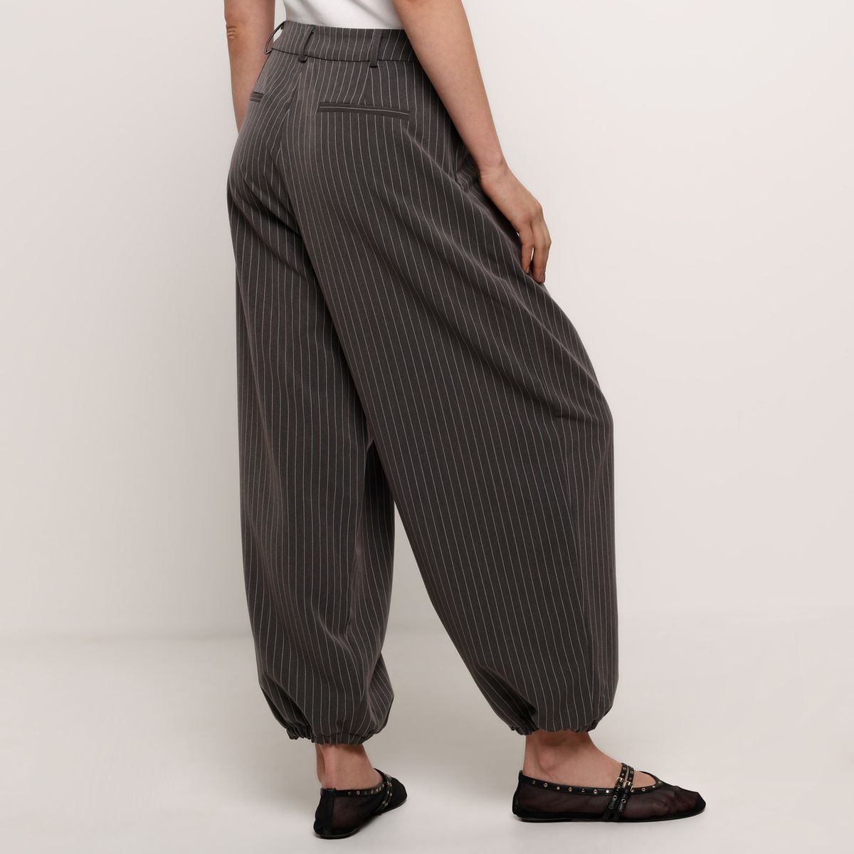 BASEMENT - Pantalón Balloon Mujer Tiro alto Basement 