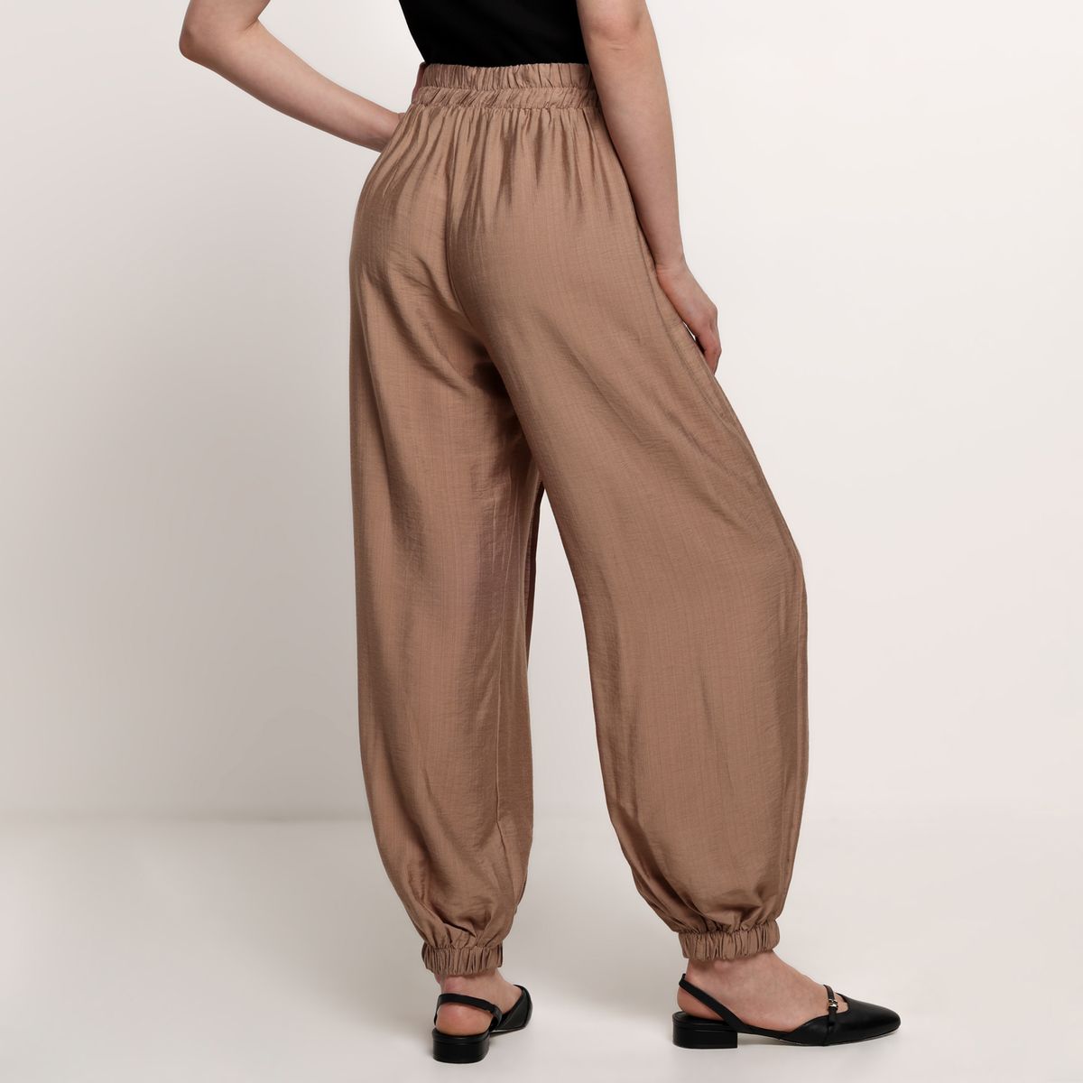 BASEMENT - Pantalón Balloon Mujer Tiro alto Basement