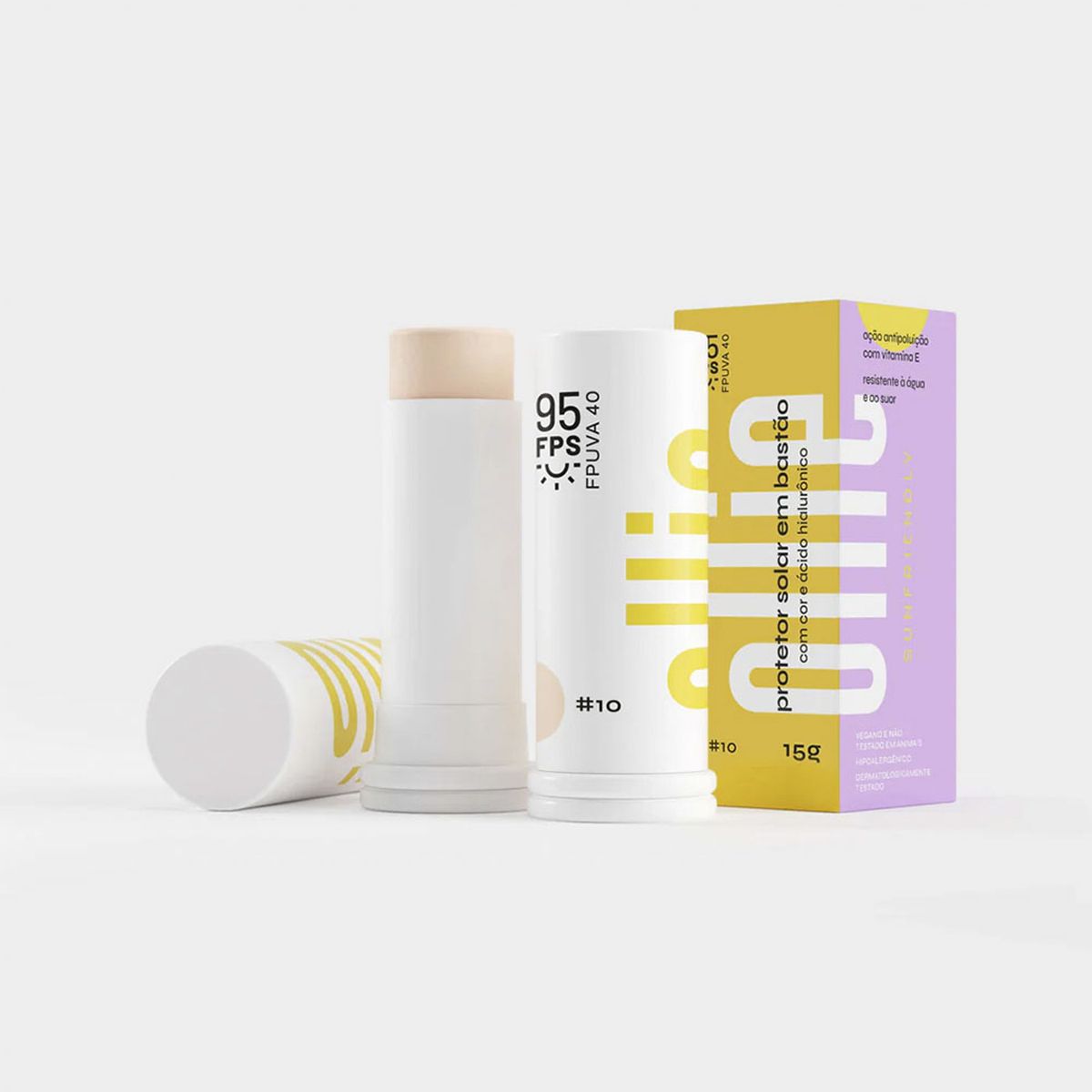 OLLIE - Protector solar Con Color FPS 95 Barra Ollie 15 g 