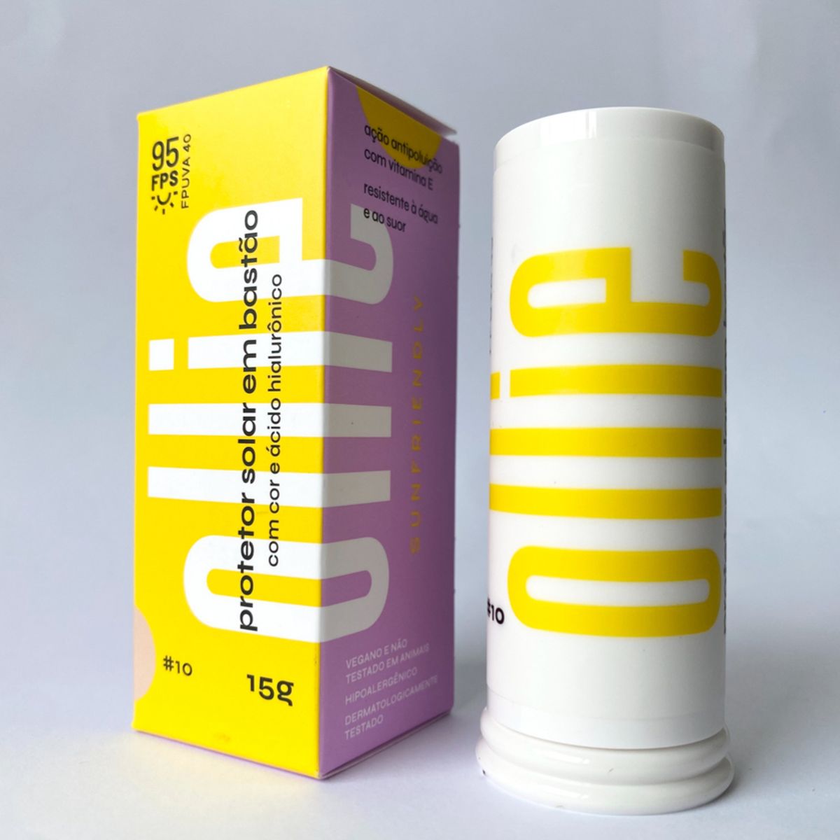 OLLIE - Protector solar Con Color FPS 95 Barra Ollie 15 g 