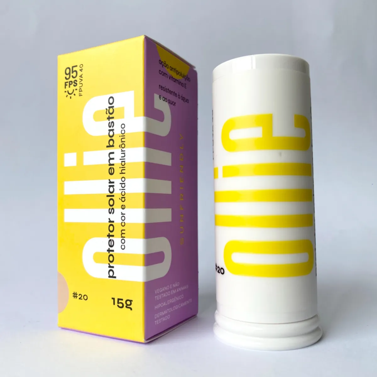 OLLIE - Protector solar Con Color FPS 95 Barra Ollie 15 g 