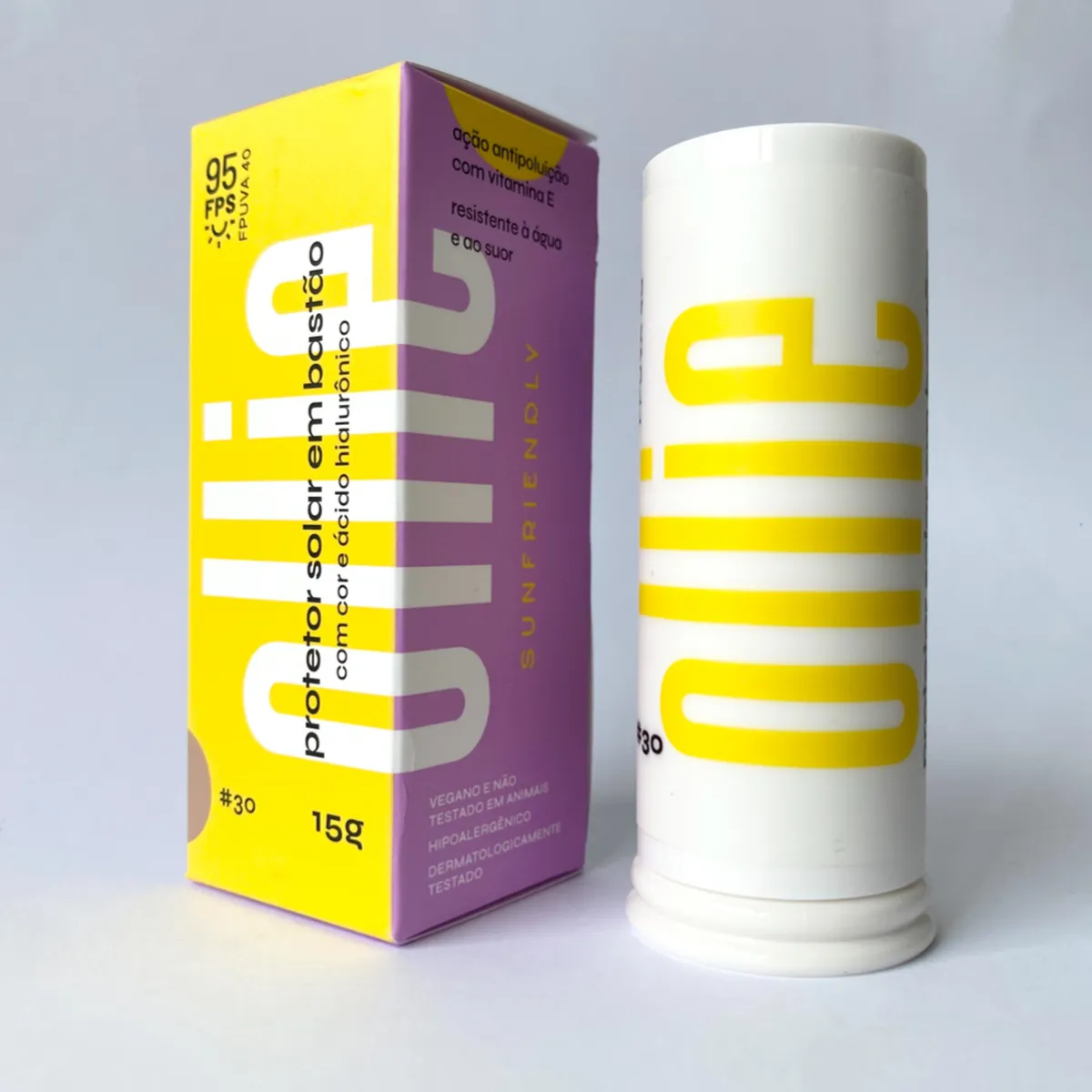 OLLIE - Protector solar Con Color FPS 95 Barra Ollie 15 g 