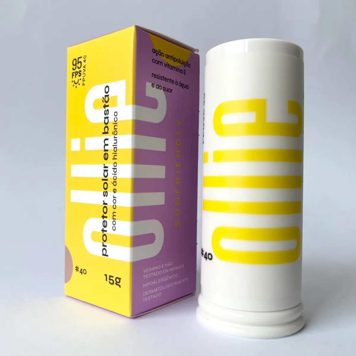 OLLIE - Protector solar Con Color FPS 95 Barra Ollie 15 g 