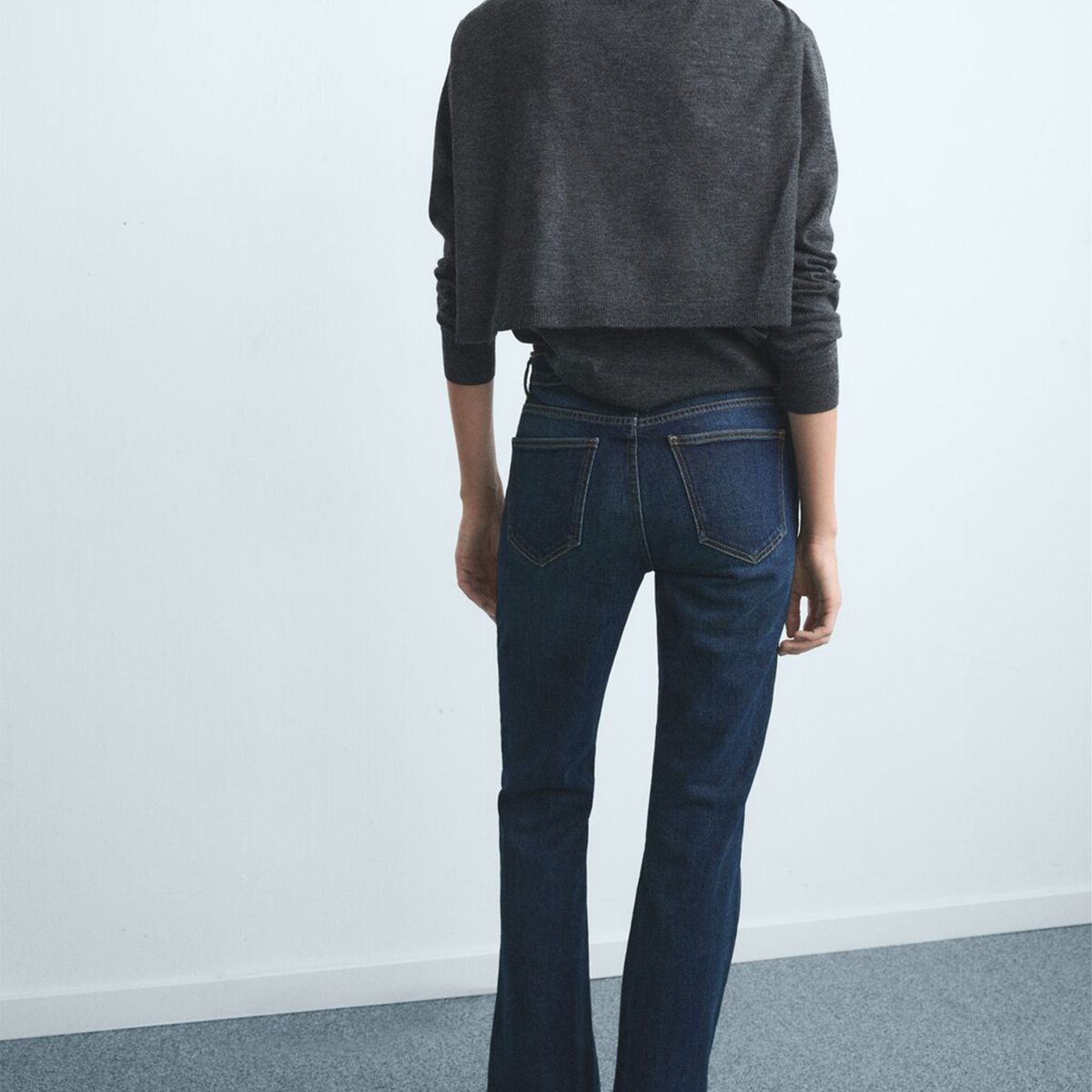 MANGO - Jean Flare Mujer Tiro medio Mango