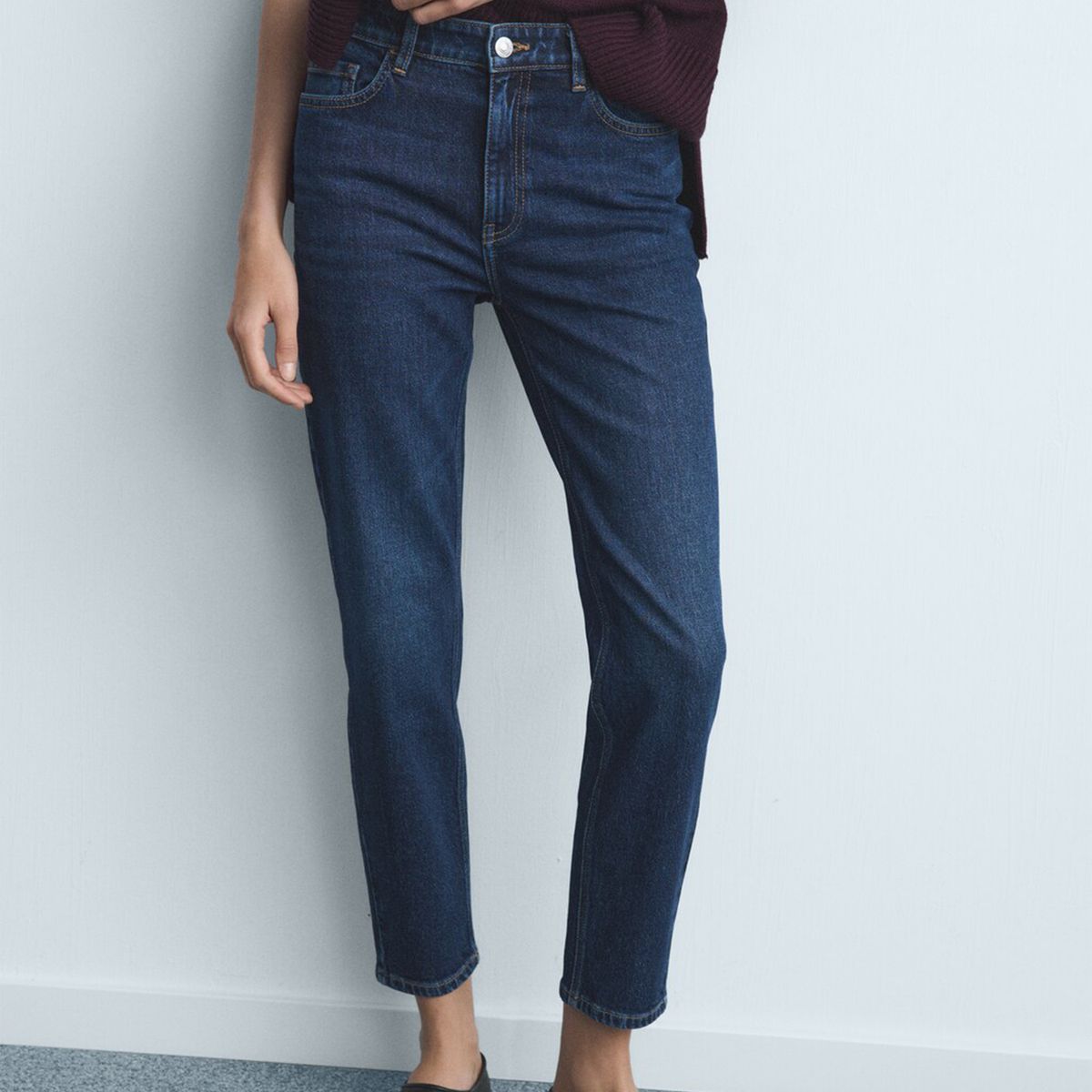 MANGO - Jean Skinny Mujer Tiro alto Mango