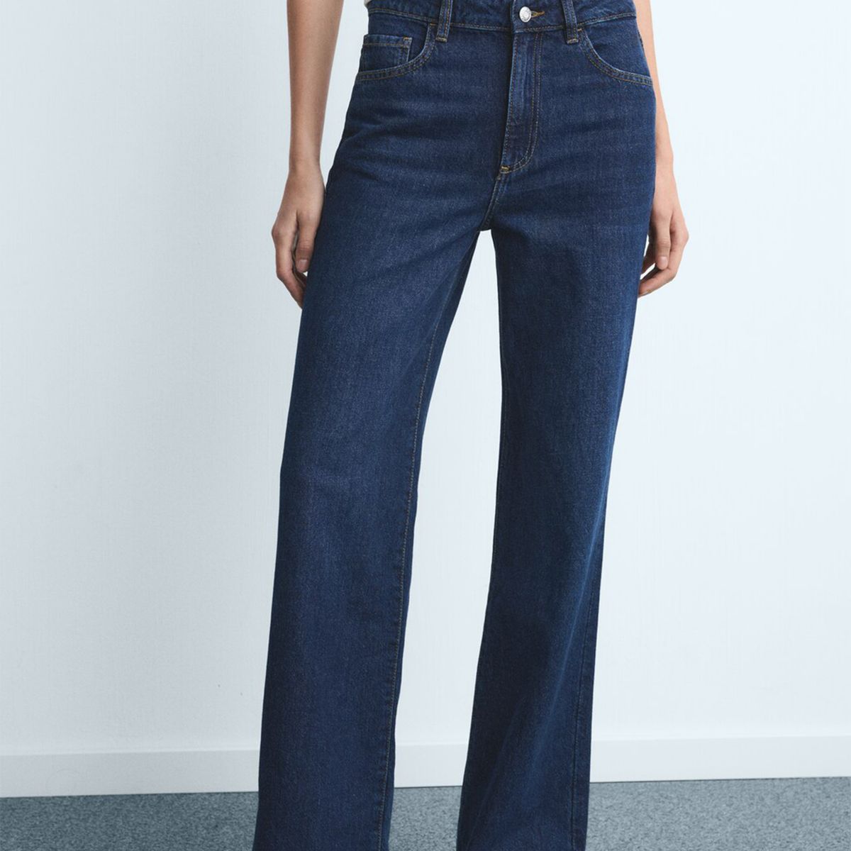 MANGO - Jean Wide leg Mujer Tiro alto Mango