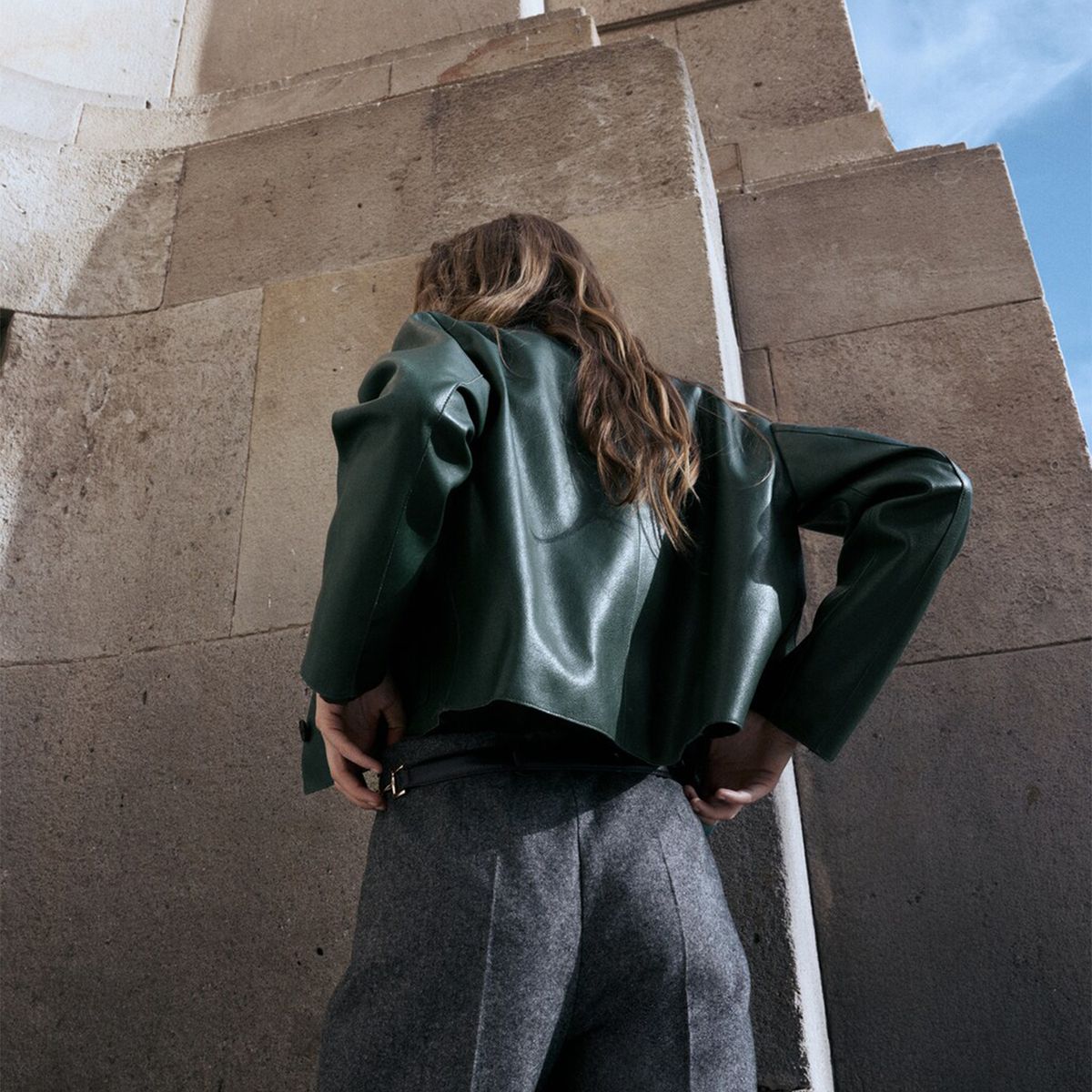 MANGO - Chaqueta Mujer Efecto cuero Mango 