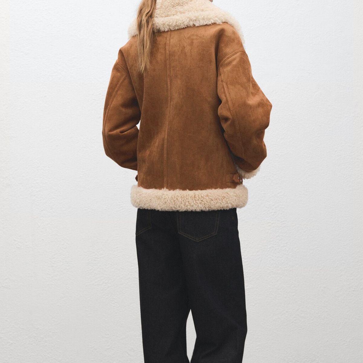 MANGO - Chaqueta Mujer Efecto cuero Mango 