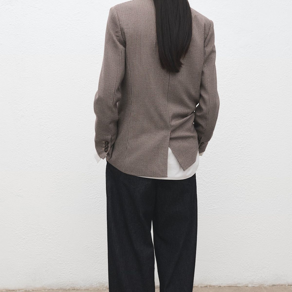 MANGO - Blazer Mujer Cuadros Mango 