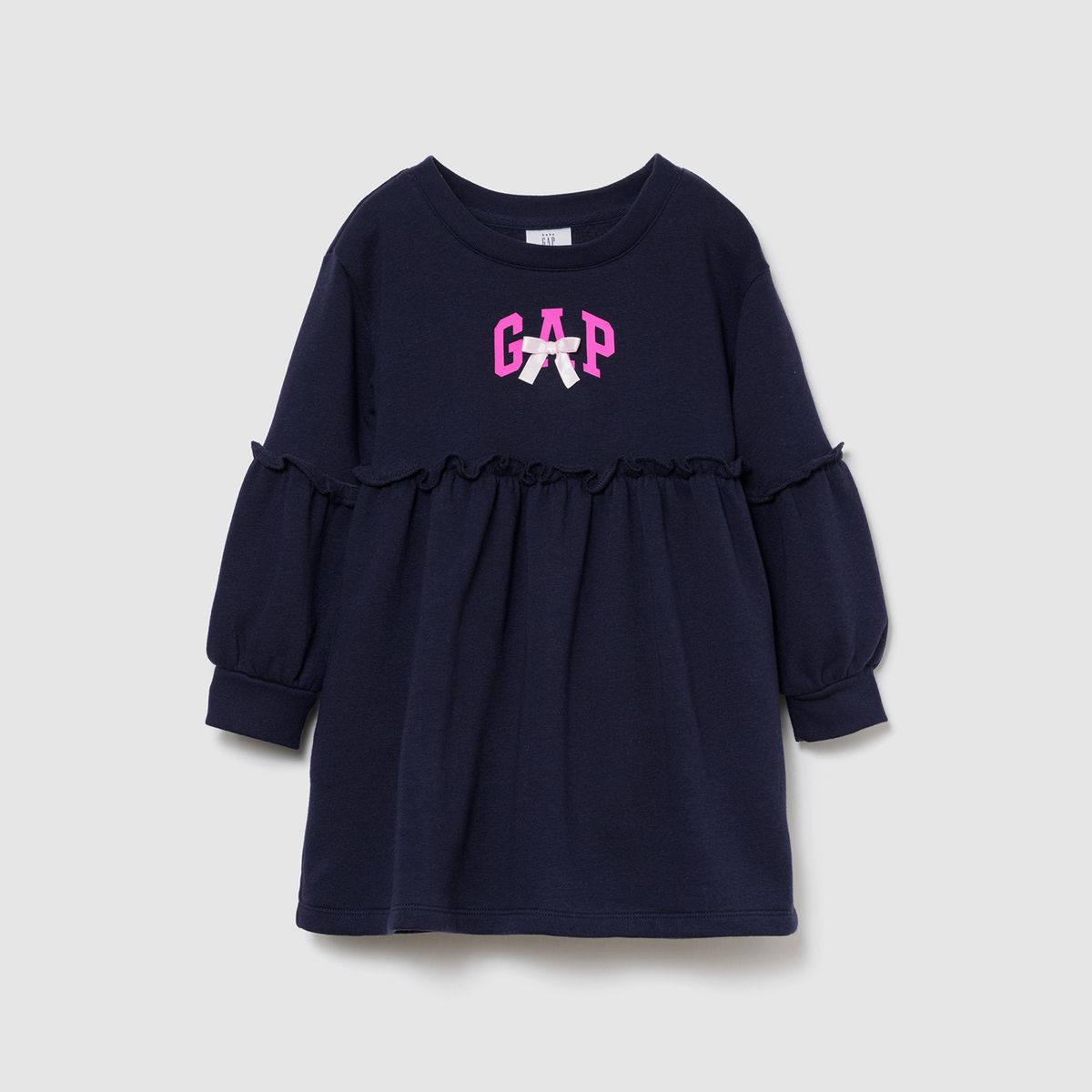 GAP - Vestido para Niña con Logo Manga larga de Algodón Gap