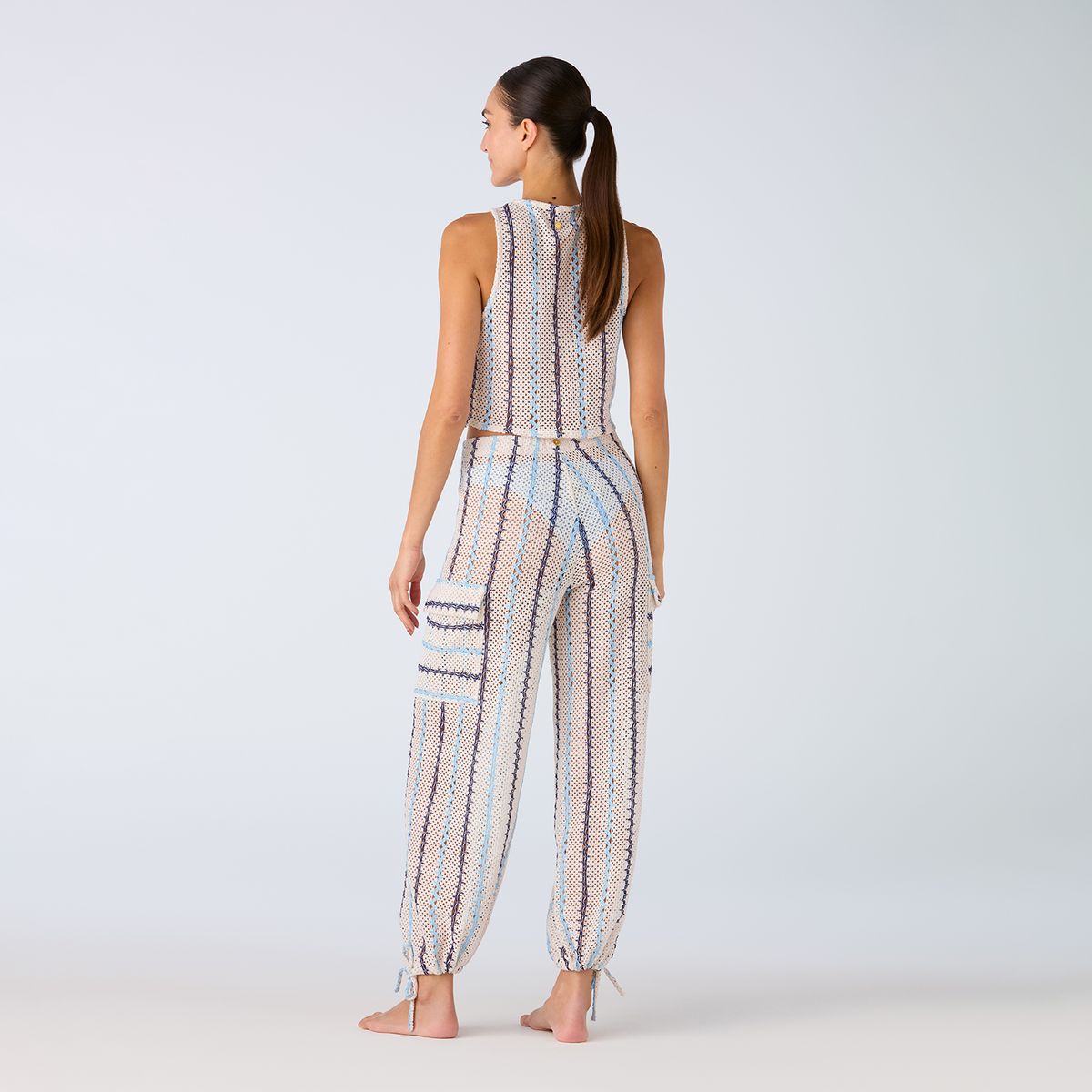 PALMACEA SWIMWEAR - Salida de baño Pantalón MARINA de Rayas Palmacea