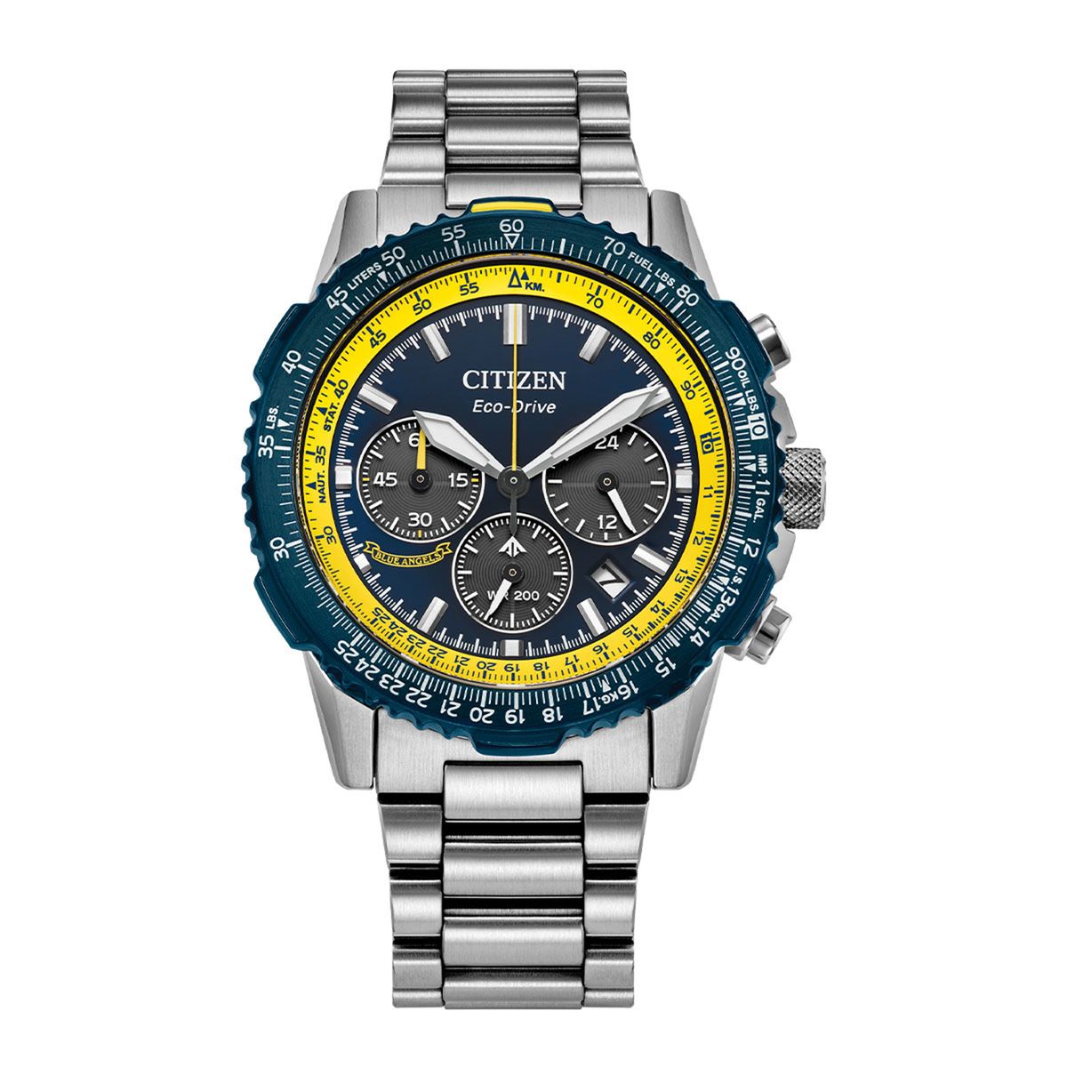 CITIZEN - Reloj Citizen Hombre Navihawk. Reloj Acero Inoxidable Plateado CA4667-53L 