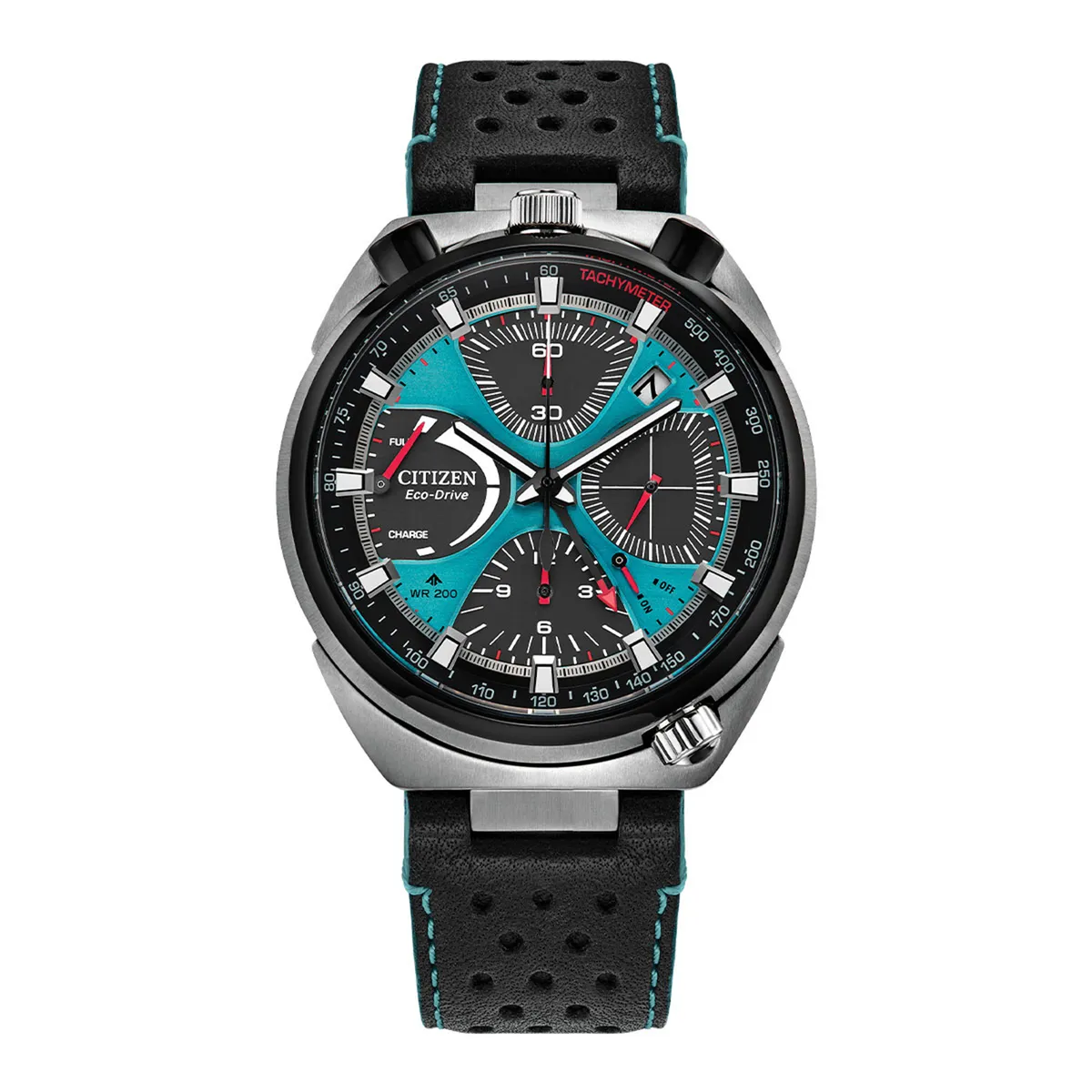 CITIZEN - Reloj Citizen Hombre Tsuno Chrono. Reloj Cuero Negro AV0106-01L 
