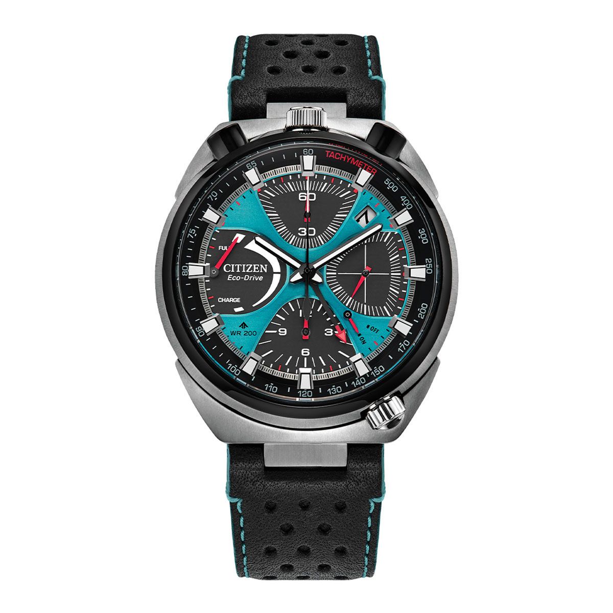 CITIZEN - Reloj Citizen Hombre Tsuno Chrono. Reloj Cuero Negro AV0106-01L 