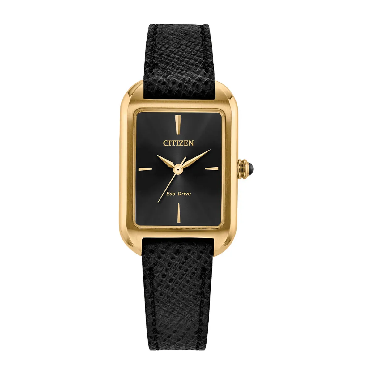 CITIZEN - Reloj Citizen Mujer Classic Eco. Reloj Cuero Negro EM1192-01E 