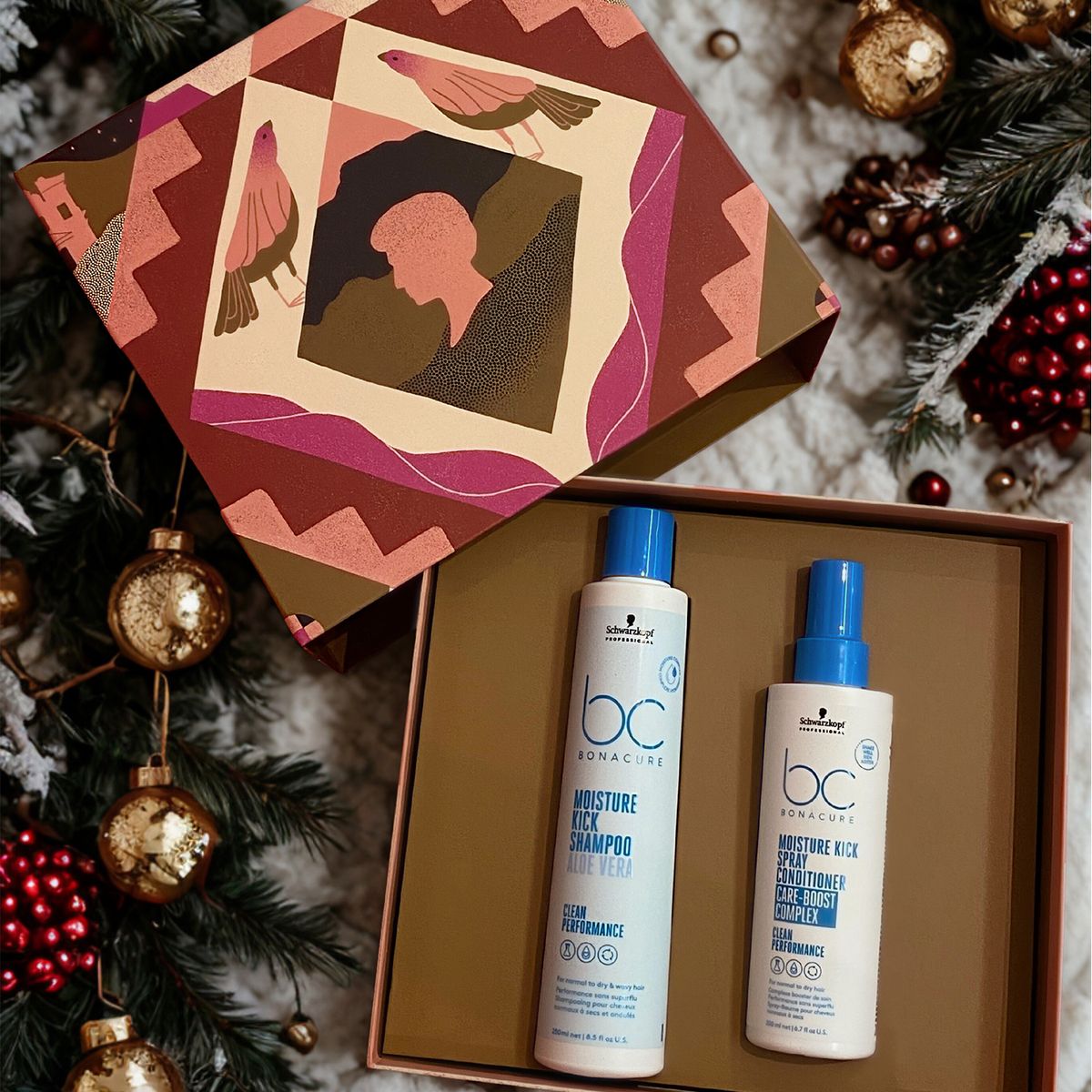  - Set Shampoo Kit Navidad BC Moisture Kick Schwarzkopf professional Incluye 2 Productos 