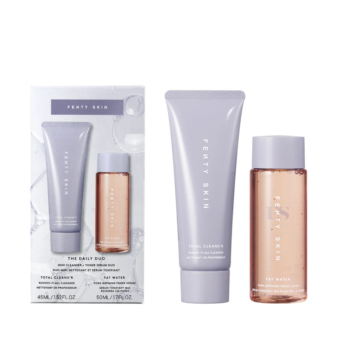 FENTY SKIN - Daily Duo Set (Kit De Cuidado Facial Travel Size) 45 Ml
50 Ml

