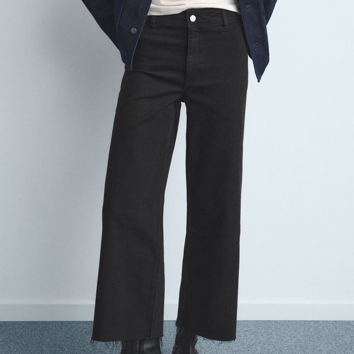 MANGO - Jean Recto Mujer Tiro alto Mango