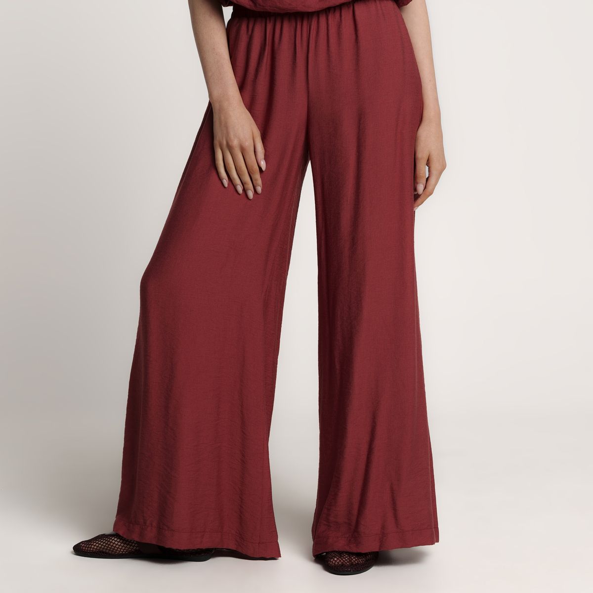 BASEMENT - Pantalón Wide leg Mujer Basement