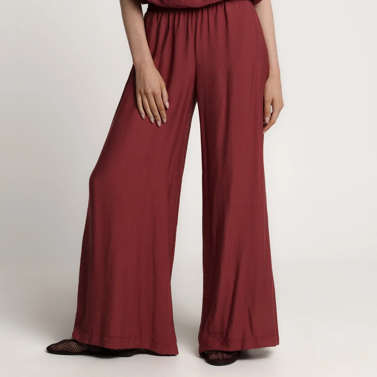 BASEMENT - Pantalón Wide leg Mujer Basement