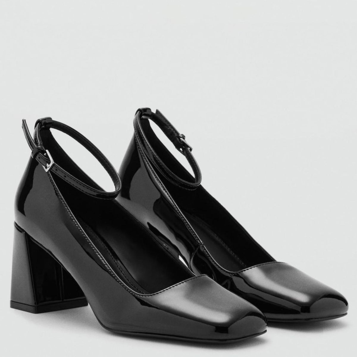 MANGO - Tacones Mango para Mujer con tacón Cuadrado Nito