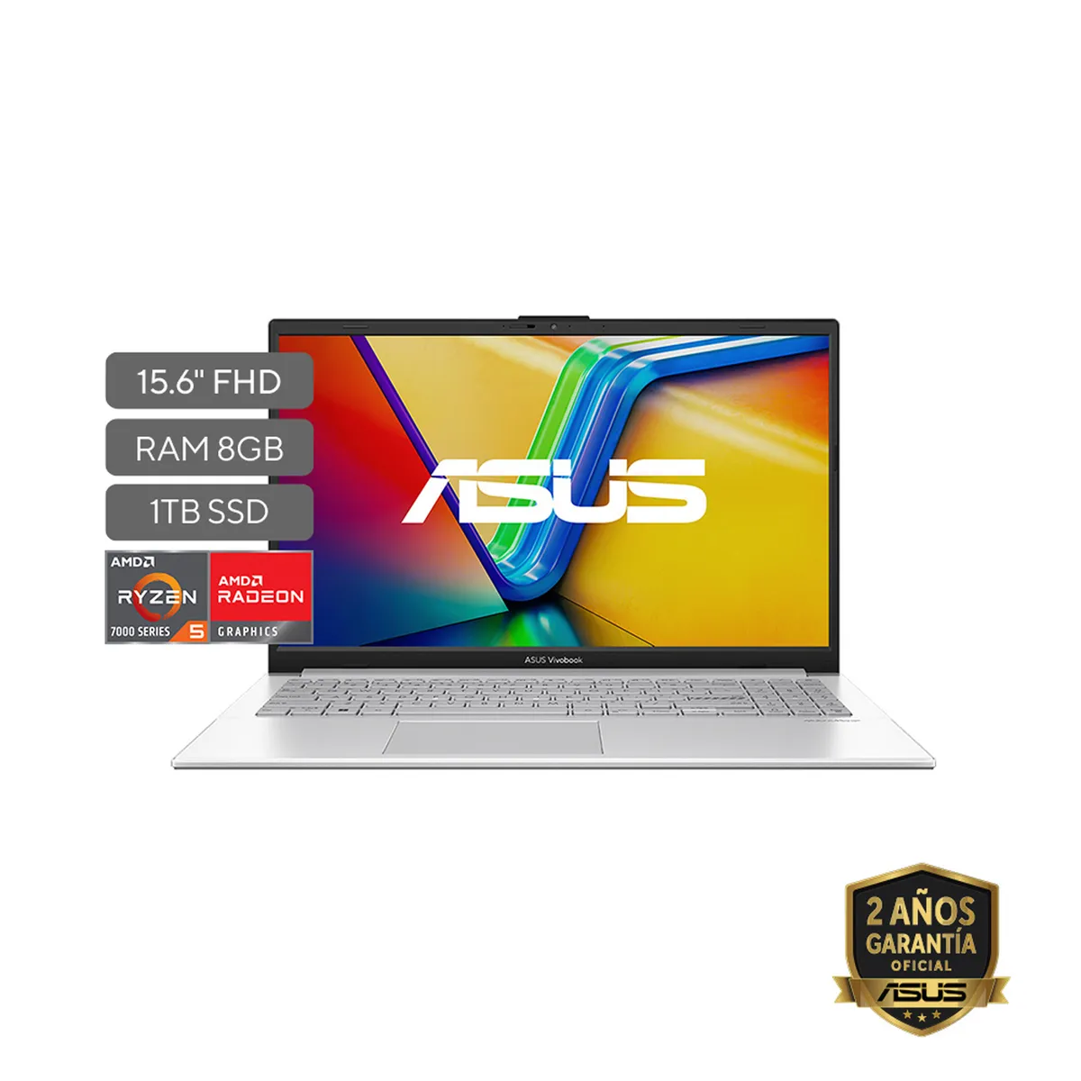 ASUS - Portátil ASUS Vivobook Go 15  | Ryzen 5 | LPDDR5 8GB| 1TB SSD de almacenamiento | Windows 11 |15.6 Pulgadas |E1504FA-BQ2600W |  Computador portátil