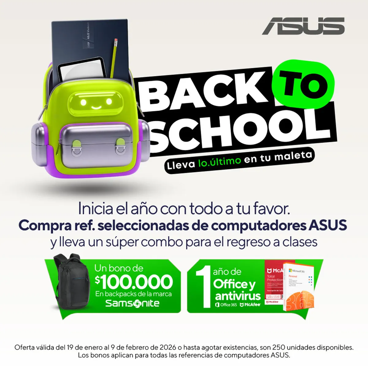 ASUS - Portátil ASUS Vivobook Go 15  | Ryzen 5 | LPDDR5 16GB|  1TB SSD de almacenamiento | Windows 11 |15.6 Pulgadas |E1504FA-BQ2603W |  Computador portátil