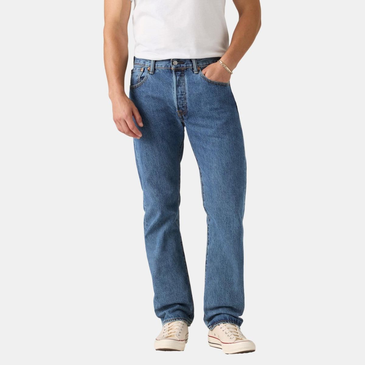 LEVIS - Jean 5 Bolsillos Hombre Recto 501 Largo 32 Levis