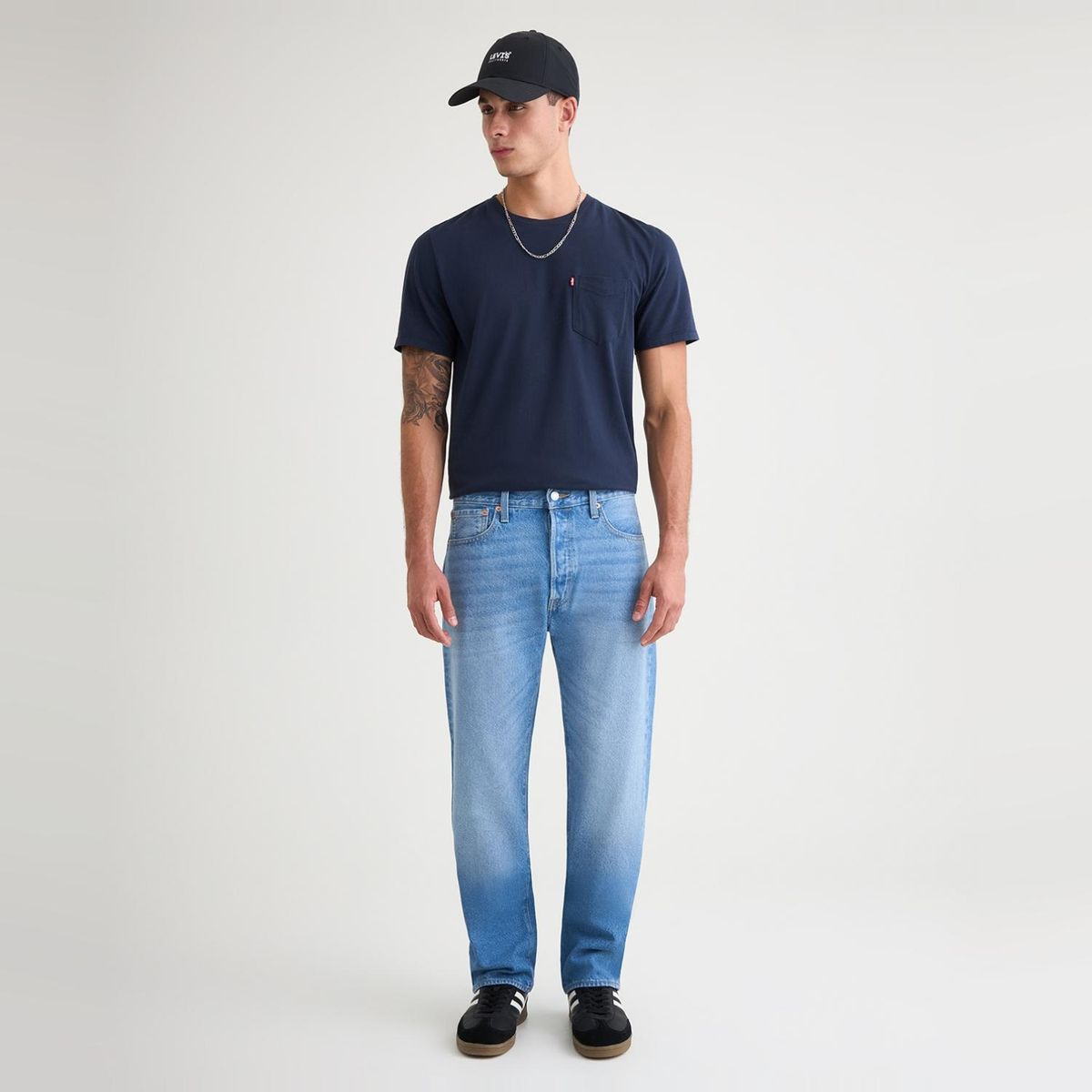 LEVIS - Jean 5 Bolsillos Hombre Recto 501 Largo 32 Levis