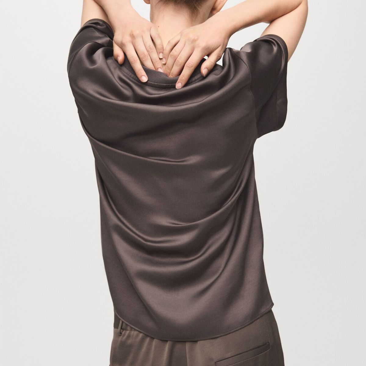 MANGO - Blusa Mujer Manga corta Mango