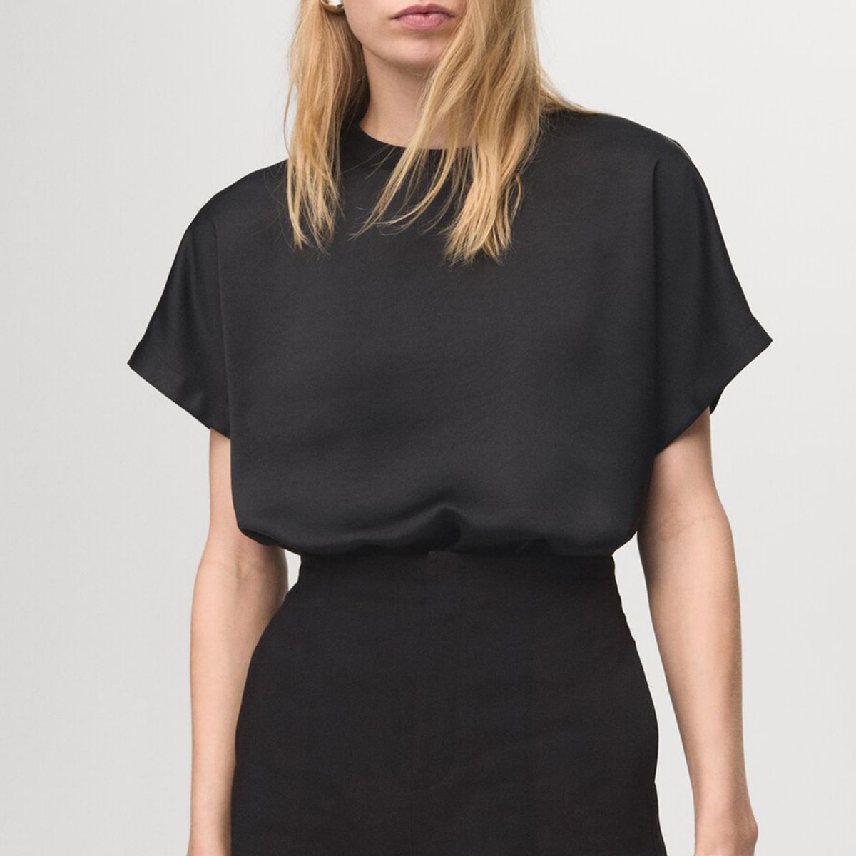 MANGO - Blusa Mujer Manga corta Mango