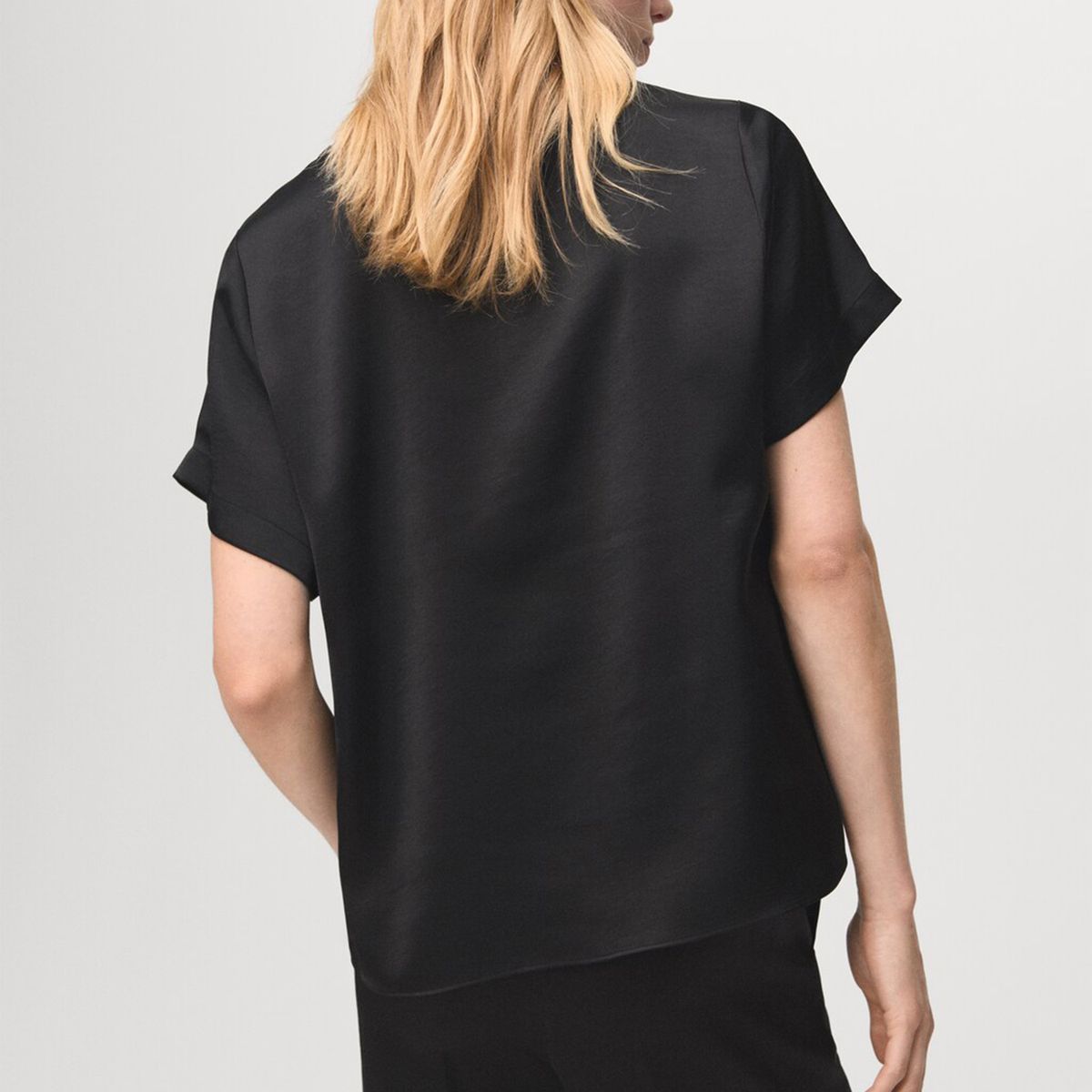 MANGO - Blusa Mujer Manga corta Mango