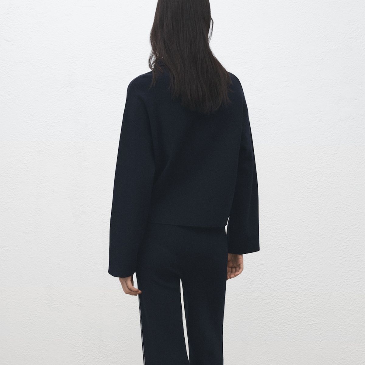 MANGO - Pantalón Recto Mujer Tiro medio Mango