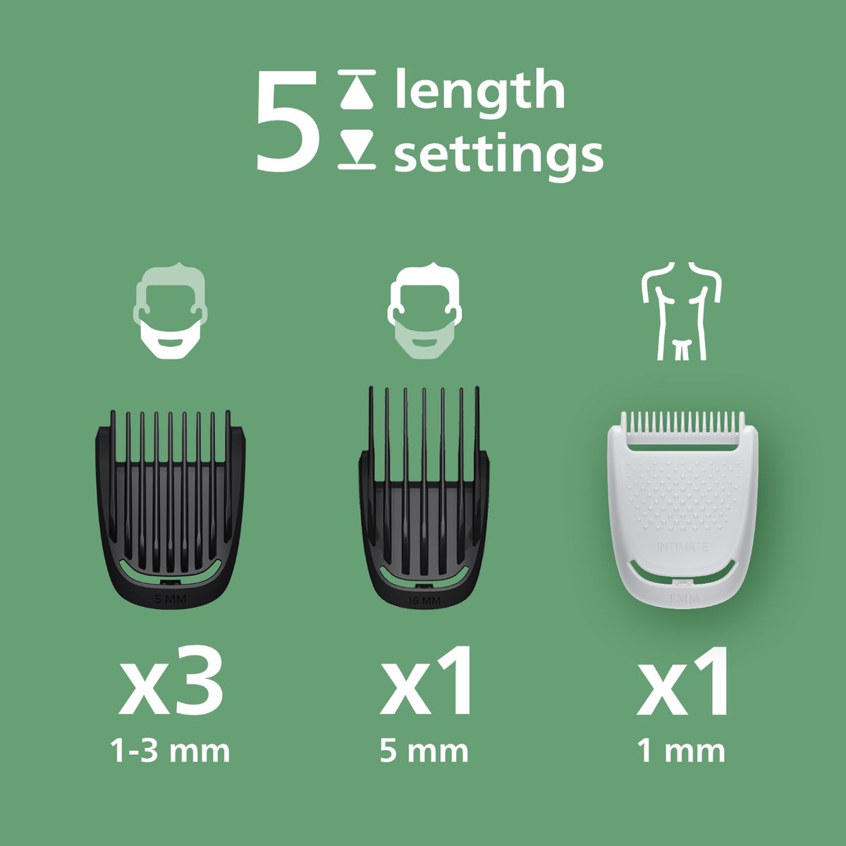  - Recortadora de barba Philips Inalámbrico Recargable MG3911/15