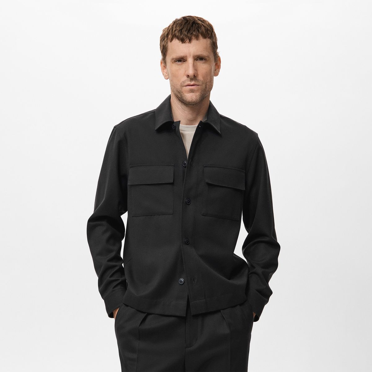 MANGO - Sobrecamisa Hombre Mango