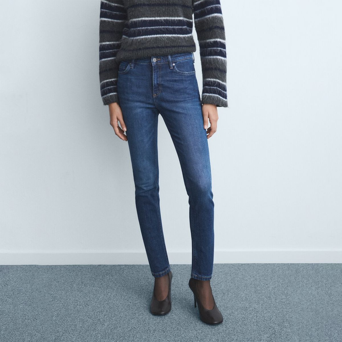 MANGO - Jean Skinny Mujer Tiro medio Mango