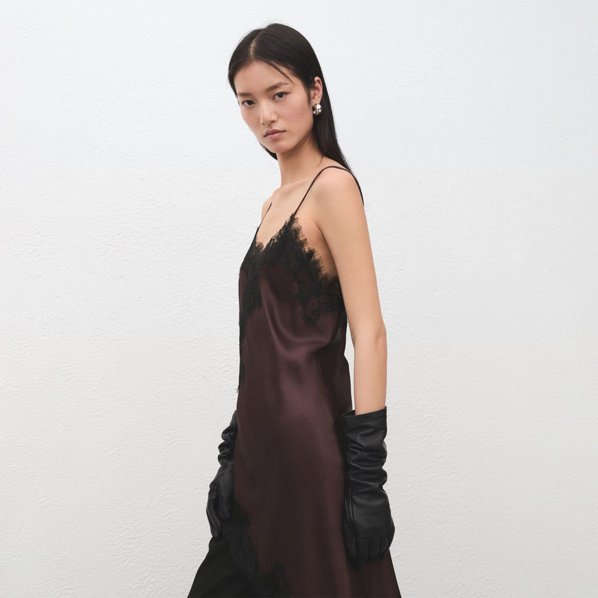 MANGO - Top Lencero asimétrico Mujer Sin mangas Mango