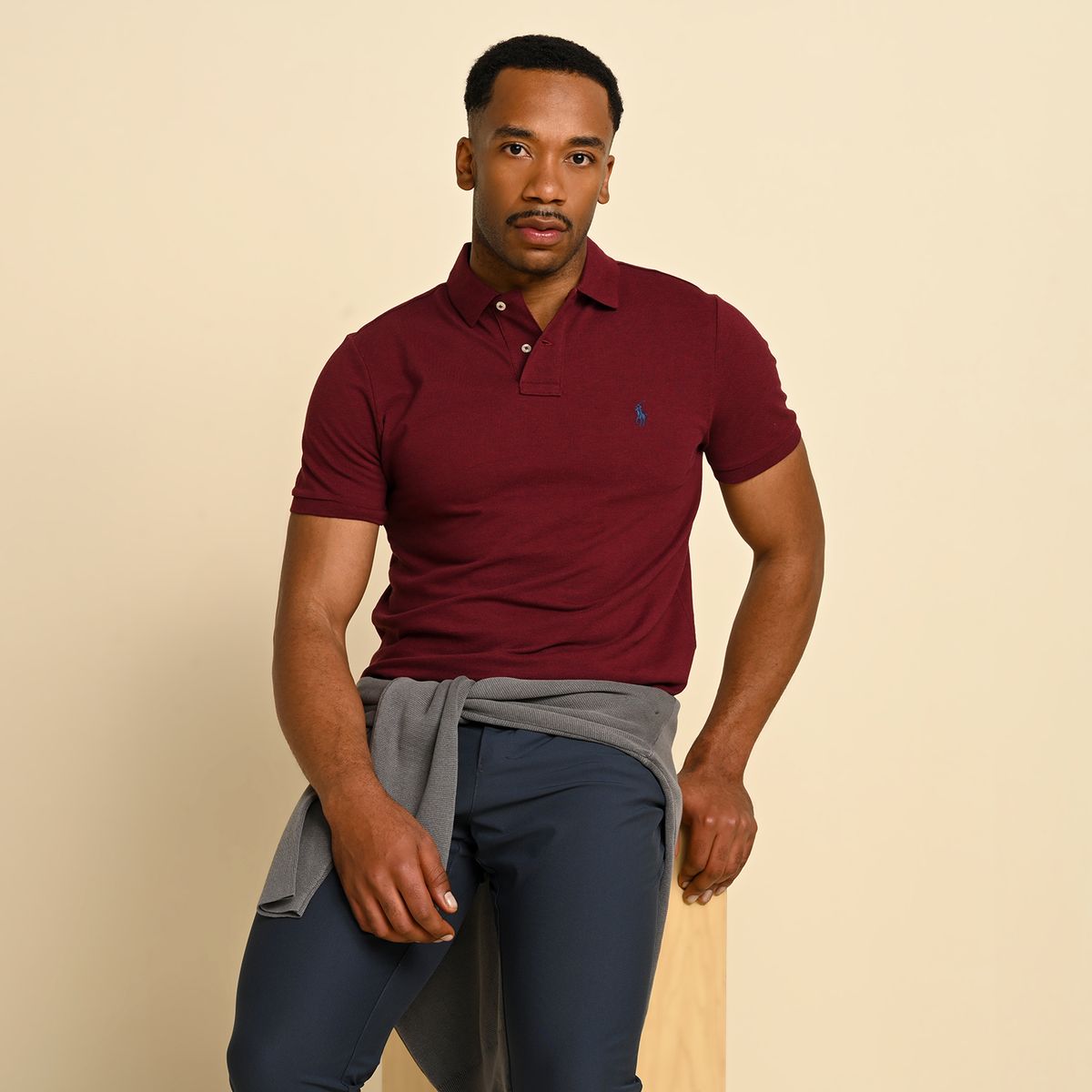 POLO RALPH LAUREN - Camiseta polo Hombre Slim de Algodón Polo Ralph Lauren