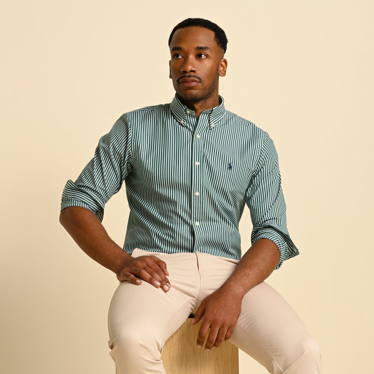 POLO RALPH LAUREN - Camisa Hombre de Rayas Manga larga de Algodón Polo Ralph Lauren