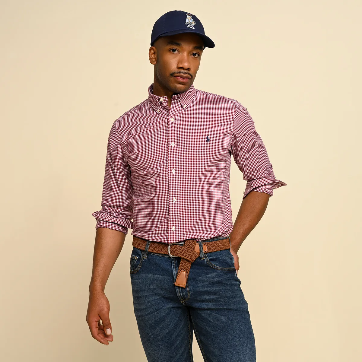 POLO RALPH LAUREN - Camisa Hombre de Cuadros Manga larga de Algodón Polo Ralph Lauren