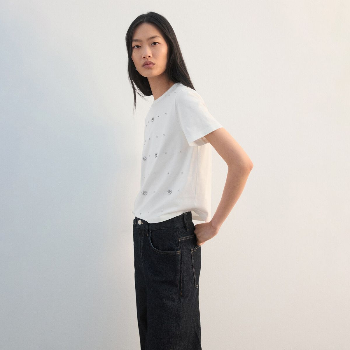 MANGO - Camiseta Mujer Manga corta Mango