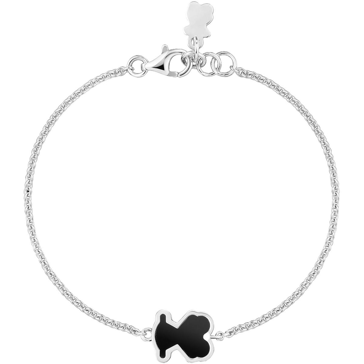 TOUS - Pulsera de plata y metacrilato negro Galaxy