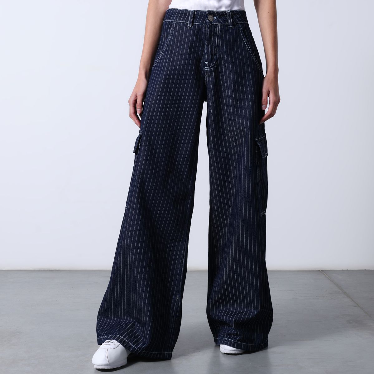 DENIMLAB - Jean Balloon Mujer Tiro medio Denimlab 