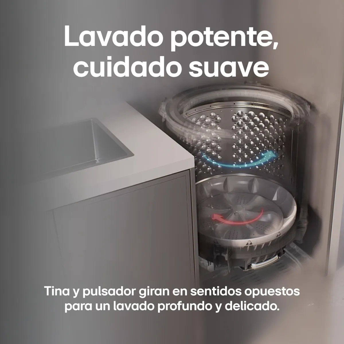 LG - Lavadora LG Carga Superior 19 KG Inverter WT19OVTB