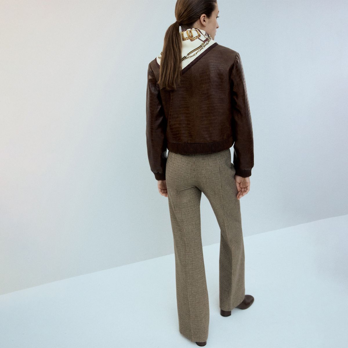 MANGO - Chaqueta Mujer Efecto cuero Mango