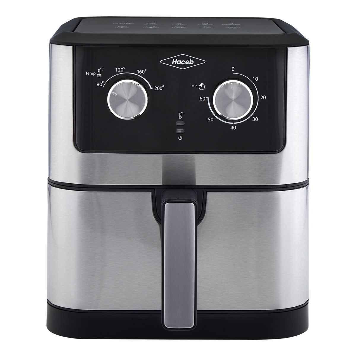 HACEB - Freidora de aire HACEB  - Inox Negra 6 lt