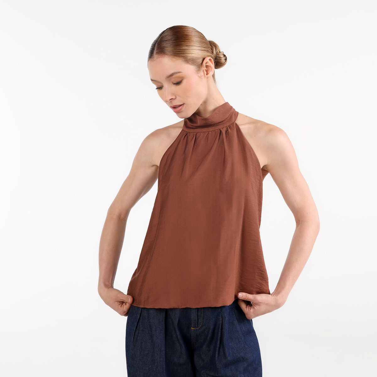 BASEMENT - Blusa Mujer Sin mangas Basement